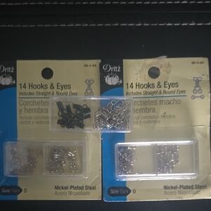Dritz Nickel-Plated Hooks & Eyes Set